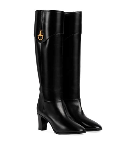 gucci women's knee high boots|Gucci knee high boots price.